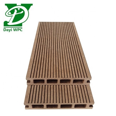 Hohe Festigkeit Wpc Hohl Decking Outdoor Composite Decking Verschleißfestigkeit