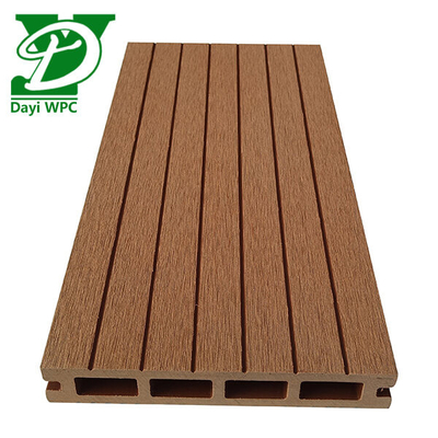 Anti-Korrosion WPC Teak Deck Hohl WPC Decking Abrasionssicher