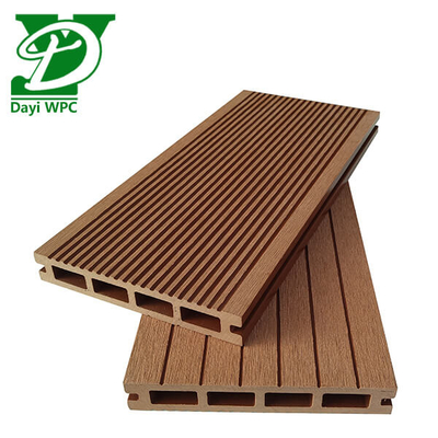 Anti-Korrosion WPC Teak Deck Hohl WPC Decking Abrasionssicher