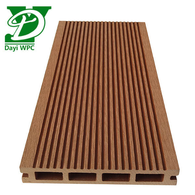 Anti-Korrosion WPC Teak Deck Hohl WPC Decking Abrasionssicher