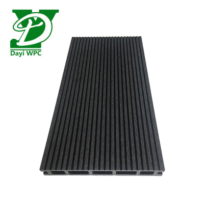 Bevel WPC Verbunddecking Schwarz WPC Decking Korrosionsbeständigkeit