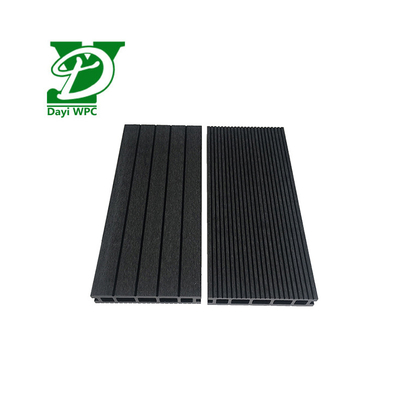 Bevel WPC Verbunddecking Schwarz WPC Decking Korrosionsbeständigkeit