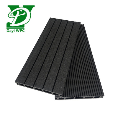 Bevel WPC Verbunddecking Schwarz WPC Decking Korrosionsbeständigkeit