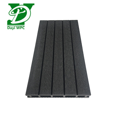 Bevel WPC Verbunddecking Schwarz WPC Decking Korrosionsbeständigkeit