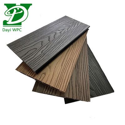 Moderner Garten WPC-Zaun mit tiefgeprägter Prägung Wetterbeständig